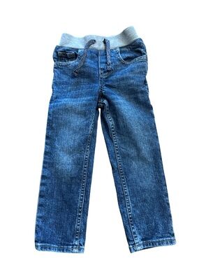GAP Kids Dark Blue Pull-On Jeans with Ribbed Waist